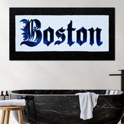 Majestic Boston Lettering - NicheCanvas