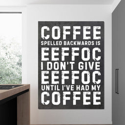 Morning Fuel Bold Typo Humor - NicheCanvas