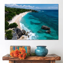 Ocean's Embrace Tranquility - NicheCanvas