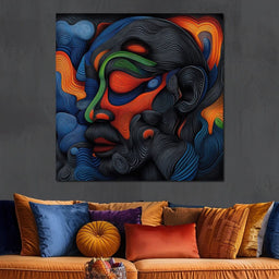 Contours of Thought - TooplesArt - NicheCanvas