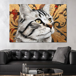 Regal Feline Elegance Captured - NicheCanvas