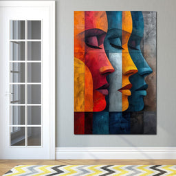 Chromatic Contours Converge - NicheCanvas