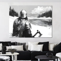 Viking_s Icy Vigilant Journey - NicheCanvas