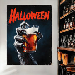 Werewolf Cheers Halloween Pint - NicheCanvas