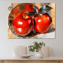 Forbidden Harvest On Gilded Plate - NicheCanvas