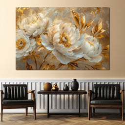 Golden Petal Harmony - NicheCanvas