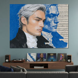 Silver Maestro Sonata Portrait - NicheCanvas