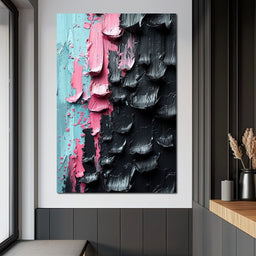 Sable Petals on Aquatic Breeze - NicheCanvas