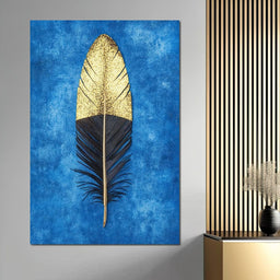 Golden Plume Harmony - NicheCanvas