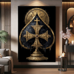 Gilded Faith Of The Spades - NicheCanvas
