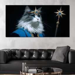 Regal Feline Starborne Monarch - NicheCanvas