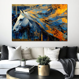 Equestrian Starlit Reverie - NicheCanvas