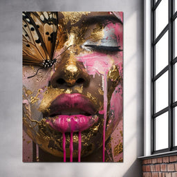 Golden Monarch Radiance - NicheCanvas