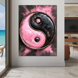 Vibrant Duality Colliding With Dark Intent - NicheCanvas