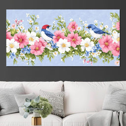 Delicate Harmony of Blossoms - NicheCanvas