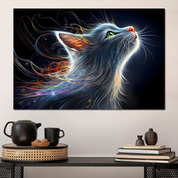 Whiskers of Celestial Flame - NicheCanvas