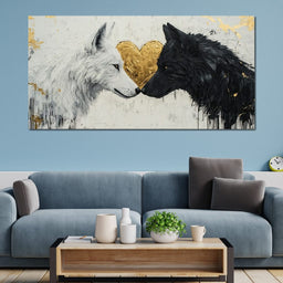 Eternal Bond of Wolves - NicheCanvas