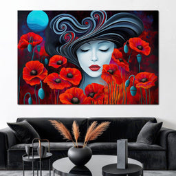The Poppy Queen’s Dream - TooplesArt - NicheCanvas