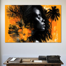 Golden Solitude Tropics Rising - NicheCanvas