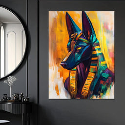 Majestic Anubis Reverie - NicheCanvas