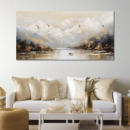 Tranquil Alpine Morning Voyage - NicheCanvas