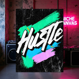Neon Street Hustle Energy - NicheCanvas
