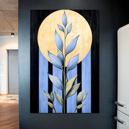 Golden Glow Leaf Reverie - NicheCanvas