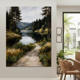 Pine Valley River Pathway - NicheCanvas