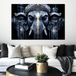 Majestic Ganesha Reverie - NicheCanvas
