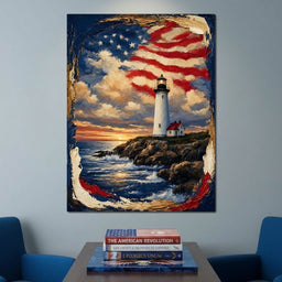 Beacon of the Coastal Morning Light - NicheCanvas