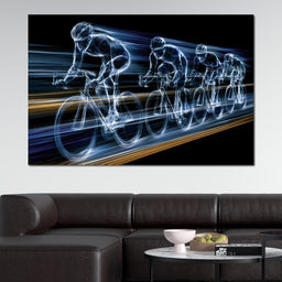 Velocity of the Wireframe Peloton - NicheCanvas
