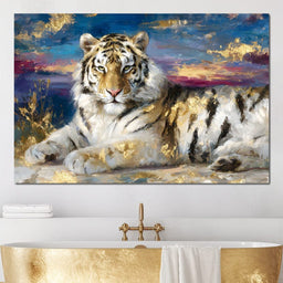 Golden Dawn Tiger Reverie - Neal Hackett - NicheCanvas