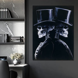 Gentlemen Waiting for the Final Curtain - NicheCanvas