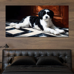 Gentle Canine Resting Charm - NicheCanvas