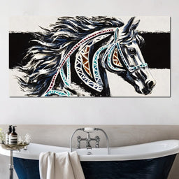 Majestic Stallion Tapestry - Alicia Smith - NicheCanvas