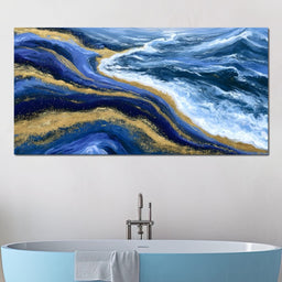 Tidal Currents Of Liquid Gold - NicheCanvas