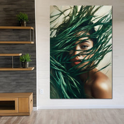 Emerald Enchantment Portrait - NicheCanvas