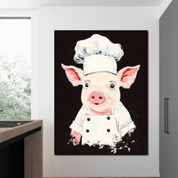 Pig Chef Culinary Delight - NicheCanvas