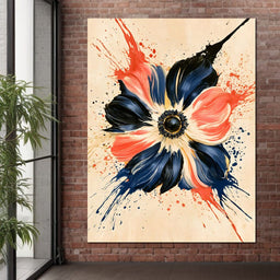 Collision Of Petals And Gravity - NicheCanvas