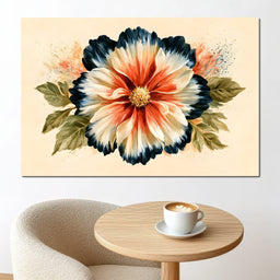 Rustic Petals Dancing Under Shadow - NicheCanvas