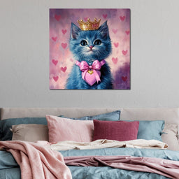 Royal Feline Heart Charmer - NicheCanvas