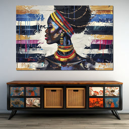 African Elegance in Ochre Gold - Sakeem Gibbs - NicheCanvas