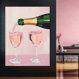 I Only Drink Champagne - NicheCanvas