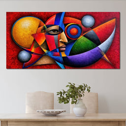 The Cubist Sun Watcher - TooplesArt - NicheCanvas