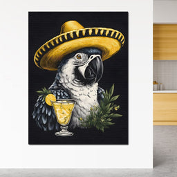 Parrot Fiesta - NicheCanvas