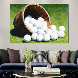 Basket of Golfing Dreams - NicheCanvas