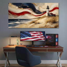 Coastal Beacon Of Freedom - NicheCanvas