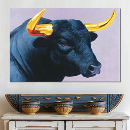 Golden Horns of Strength - NicheCanvas