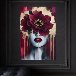 Golden Petals Silent Beauty - NicheCanvas