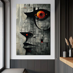 Enigmatic Gaze Fractal Mosaic - Cole Williams - NicheCanvas